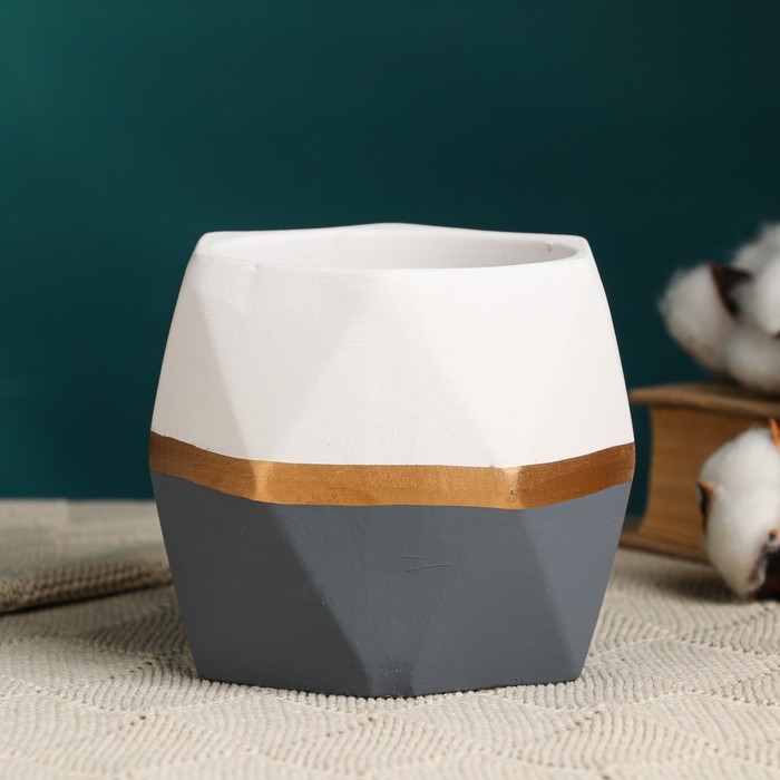 Кашпо "Ноа Многогранник" МИКС, 11х10см