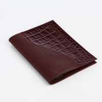 Обложка для паспорта, цвет бордовый