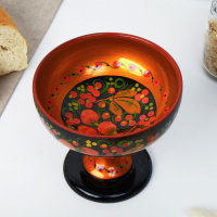 Конфетница, 14×14 см, хохлома Конфетница, 14×14 см, хохлома