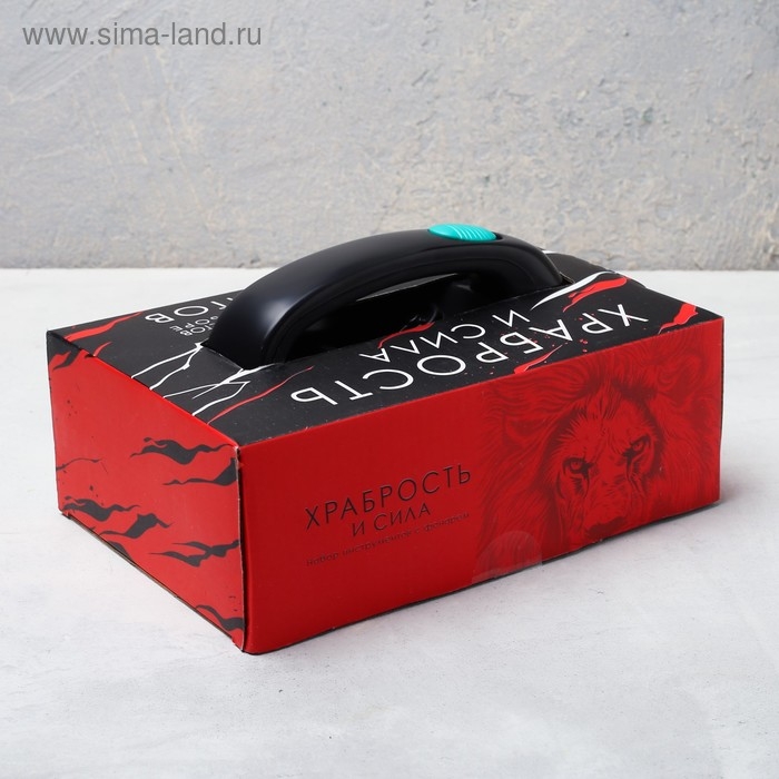 Набор инструментов с фонарем «Храбрость и сила», 25 предметов Набор инструментов с фонарем «Храбрость и сила», 25 предметов