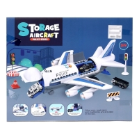 Парковка &laquo;Полицейский самолет&raquo;, с машинками, световые и звуковые эффекты