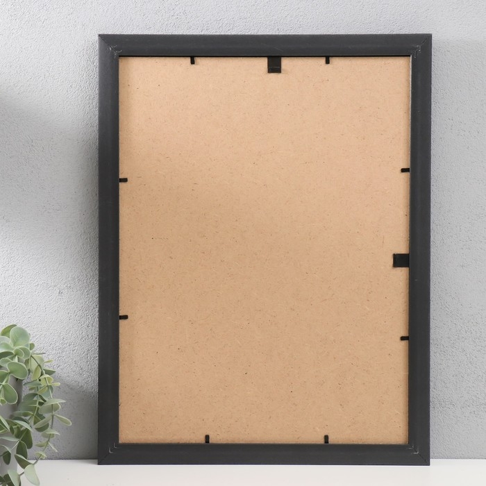 Фоторамка пластик "МИРАМ" 30х40 см 277 чёрный (пластиковый экран)