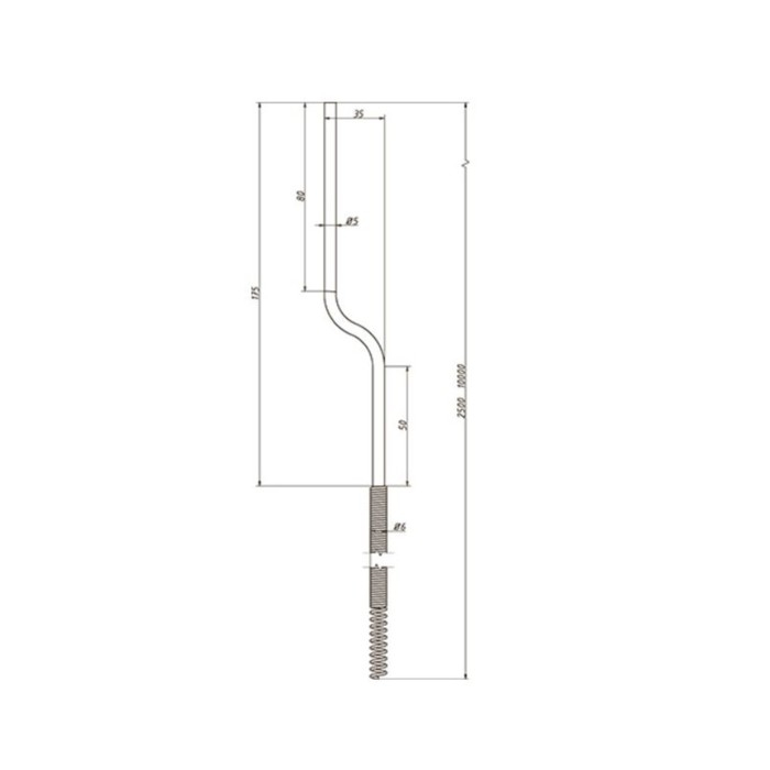 Трос сантехнический ORIO ТСП9-2500, d=9 мм, L=2.5 м, пружинный Трос сантехнический ORIO ТСП9-2500, d=9 мм, L=2.5 м, пружинный