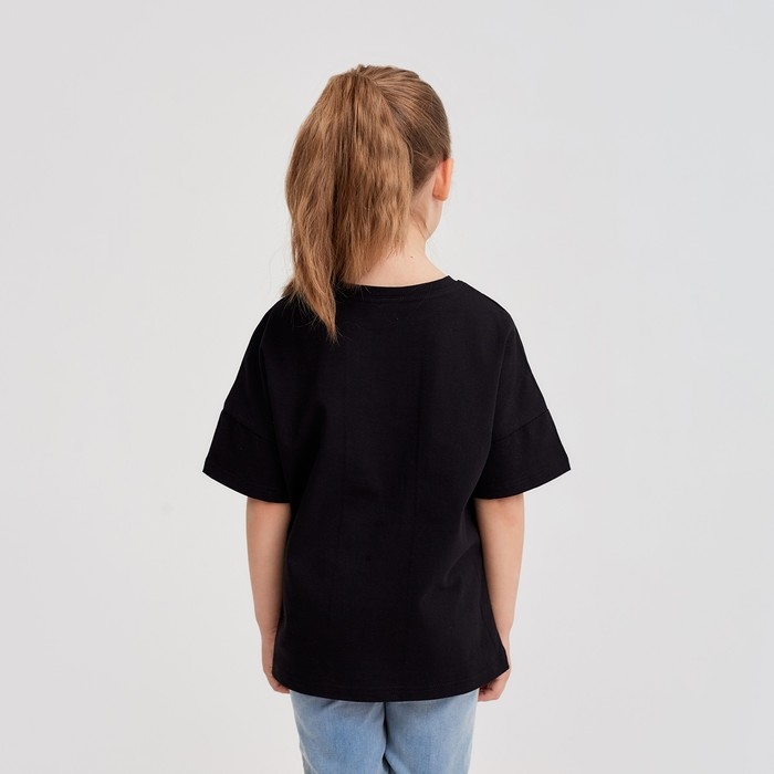 Футболка детская MINAKU Bright, цвет чёрный, рост 158 Футболка детская MINAKU Bright, цвет чёрный, рост 158