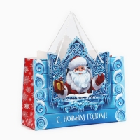 Пакет подарочный новогодний &laquo;Дед Мороз&raquo;, 30 х 26 х 10 см , Новый год