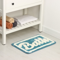 Коврик для ванной и туалета SAVANNA «Bath», 40×60 см, цвет голубой Коврик для ванной и туалета SAVANNA «Bath», 40×60 см, цвет голубой