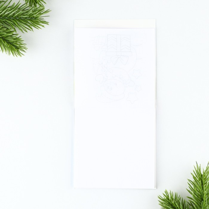 Подарочный набор новогодний, блокнот и восковые мелки &laquo;Ты лучший&raquo;