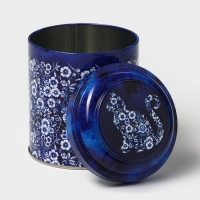 Банка для сыпучих продуктов &laquo;Ультрамарин&raquo;, 0,8 л, d=9,9 см, h=11 см, жесть