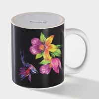 Кружка - хамелеон керамическая Доляна &laquo;Колибри&raquo;, 350 мл, цвет белый