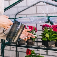 Парник-стеллаж, 4 полки, 125 &times; 70 &times; 30 см, металлический каркас d = 16 мм, чехол плёнка 80 мкм, Greengo