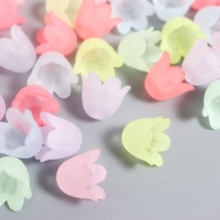 Бусины для творчества пластик "Цветок ландыша пастель" набор 80 шт полупрозр. 1,1х1,1х0,9 см Бусины для творчества пластик "Цветок ландыша пастель" набор 80 шт полупрозр. 1,1х1,1х0,9 см