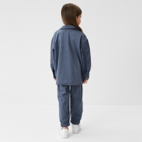 Костюм детский KAFTAN "Velvet", размер 36 (134-140), синий