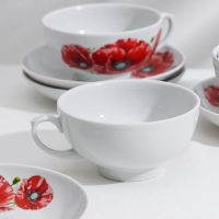 Сервиз чайный &laquo;Дачный. Маки&raquo;, 14 предметов