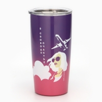 Термостакан металлический &laquo;Счастье&raquo;, 550 мл, сохраняет тепло 4 ч