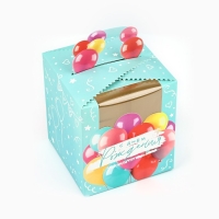 Коробка складная &laquo;Яркие шары&raquo; 14 х 16 х 14 см