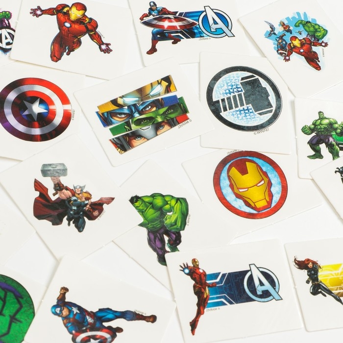 Адвент-календарь «Мстители», с детскими татуировками — 18 шт., MARVEL Адвент-календарь «Мстители», с детскими татуировками — 18 шт., MARVEL