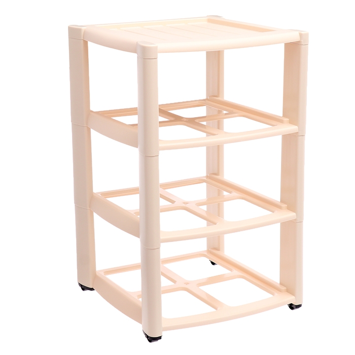 Комод на колесах &laquo;Амадео&raquo;, 3 ящика, цвет бежевый