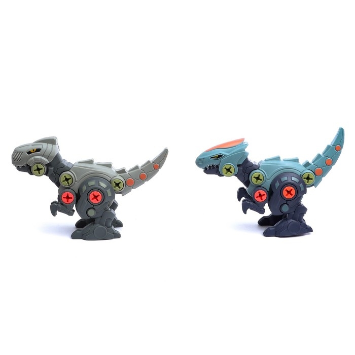 Конструктор винтовой &laquo;Мир динозавров&raquo;, набор 2 штуки, с отвёрткой