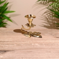 Подсвечник "Листья" латунь 9 см Подсвечник "Листья" латунь 9 см