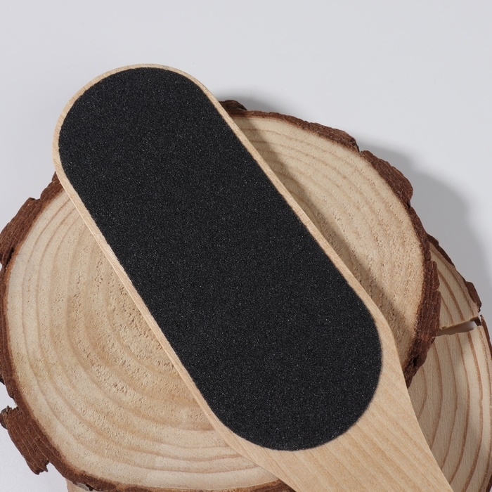 Тёрка для ног, наждачная, двусторонняя, 20 см, деревянная Тёрка для ног, наждачная, двусторонняя, 20 см, деревянная