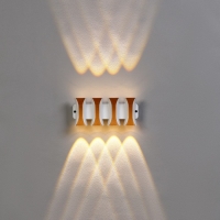 Светильник фасадный «Элегант», FSD-041, 8 Вт, 3000К, 4 луча, IP65, 220 В, пластик, белый Светильник фасадный «Элегант», FSD-041, 8 Вт, 3000К, 4 луча, IP65, 220 В, пластик, белый