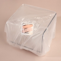 Органайзер для хранения, с ручками, 1 секция, 16,5 &times; 15 &times; 13 см, цвет прозрачный