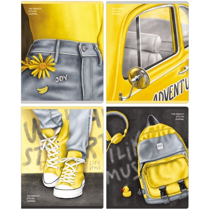 Тетрадь 48 листов в клетку Тетрадь 48 листов в клетку "Мой стиль", обложка мелованный картон, матовая ламинация, МИКС