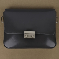 Застёжка для сумки, 4 &times; 2,8 см, цвет жемчужный серебряный