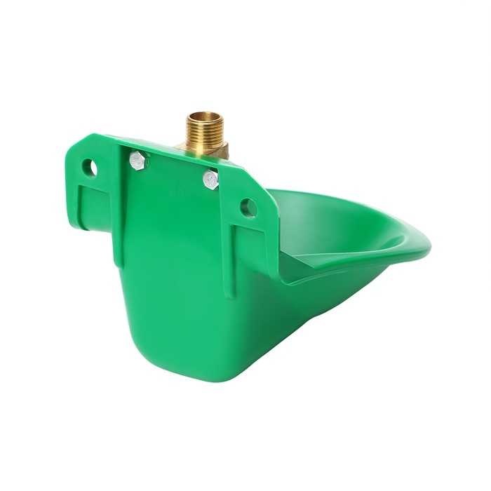 Поилка чашечная для КРС, свиней, коз, 17 × 18 × 7 см, пластик, зелёная, Greengo Поилка чашечная для КРС, свиней, коз, 17 × 18 × 7 см, пластик, зелёная, Greengo