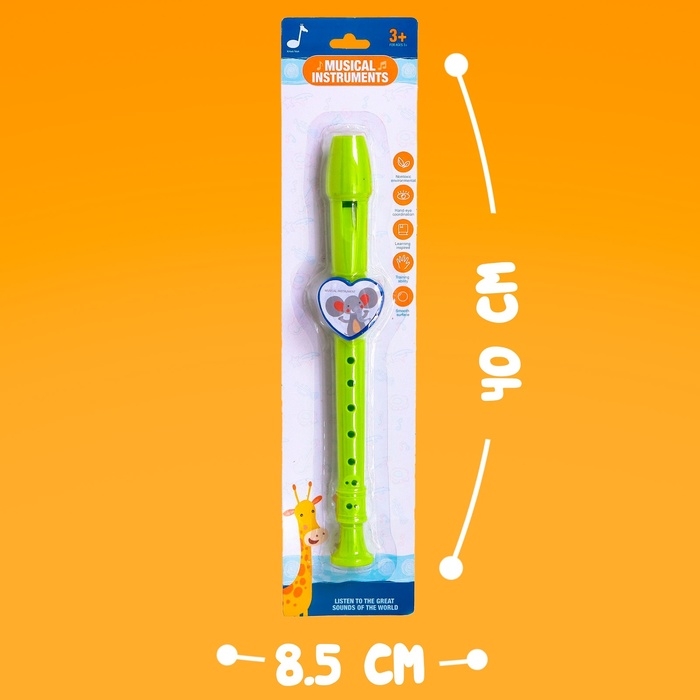 Игрушка музыкальная флейта &laquo;Зверята&raquo;, цвета МИКС