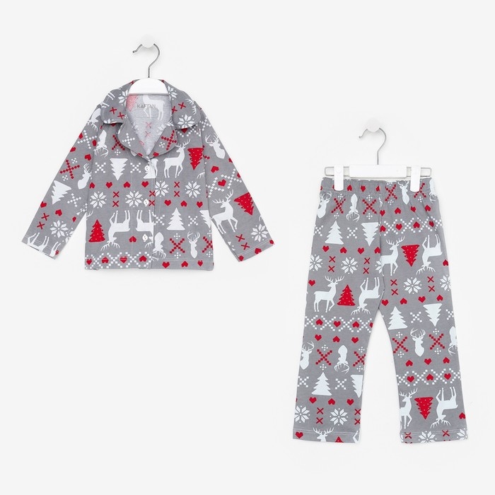 Пижама детская KAFTAN «Скандинавия», размер 28 (86-92) Пижама детская KAFTAN «Скандинавия», размер 28 (86-92)