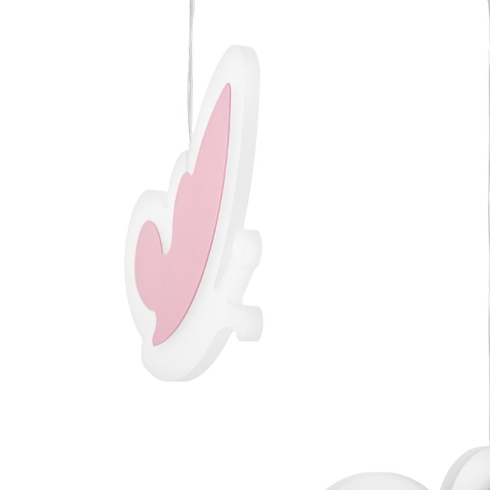 Светильник подвесной "Бабочки" LED 32Вт розовый 35х5х60см