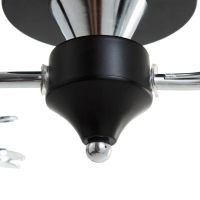 Люстра "Авиталь" 2хЕ27 40Вт чёрно-хромовый 53х20х23 см BayerLux