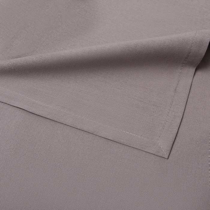 Скатерть Этель ECO, цвет серый, 136х180/+-6 см, 70% хл, 30% лён, 190 г/м2