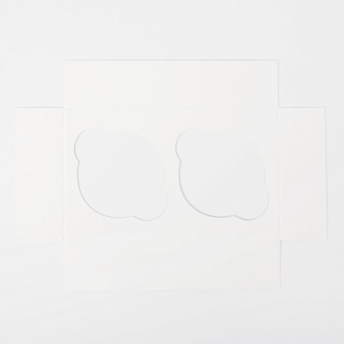 Коробка для капкейков &laquo;Снежный подарок&raquo; 10 х 16 х 10см, Новый год