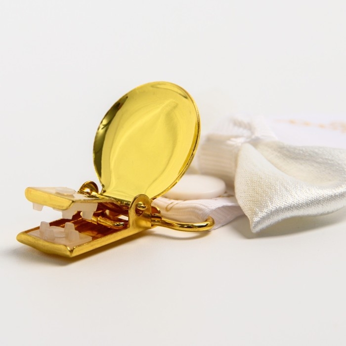 Держатель для соски - пустышки &laquo;Little lady&raquo;, на ленте