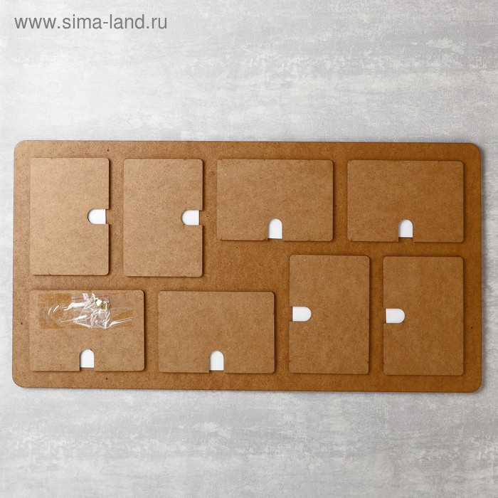 Фоторамка ХДФ "Love" на 8 фото 10x15 см (пластиковый экран)