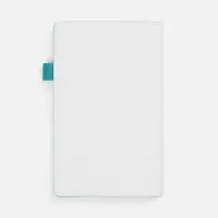 Ежедневник White Shall, недатированный, бело-бирюзовый
