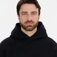 Худи оверсайз унисекс Snuggie, черное, размер XS/S