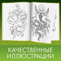 Раскраска &laquo;Прекрасные и опасные змеи&raquo;, 20 &times; 28, 32 раскраски, формат А4