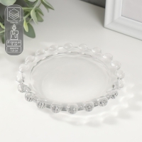 Подсвечник стекло на 1 свечу "Капли на стекле" d=8 см прозрачный 11,5х11,5х1,6 см Подсвечник стекло на 1 свечу "Капли на стекле" d=8 см прозрачный 11,5х11,5х1,6 см