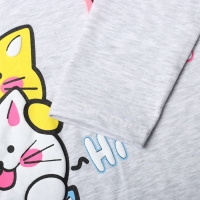 Лонгслив для девочки, цвет серый, рост 146 см