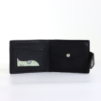 Портмоне мужское на магните, цвет чёрный