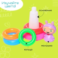 Пирамидка &laquo;Малышка&raquo;, 5 колец