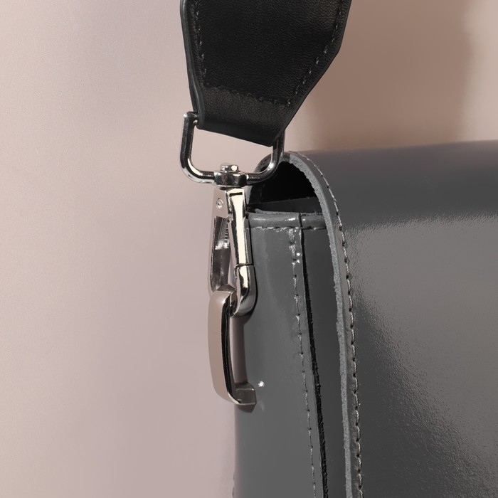 Ручка для сумки, стропа с кожаной вставкой, 135 &plusmn; 3 &times; 3,8 см, цвет жёлтый/серый/белый/бежевый