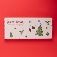 Новогодняя подставка для ложки Доляна Sweet Treats, 26,5×11,5 см, керамика, цвет белый Новогодняя подставка для ложки Доляна Sweet Treats, 26,5×11,5 см, керамика, цвет белый