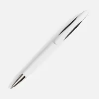 Ручка шариковая Nave, белая с черным Ручка шариковая Nave, белая с черным