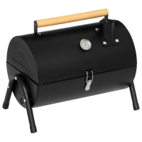 Гриль-коптильня, с температурным датчиком, 42 х 29 х 37 см, цвет чёрный Гриль-коптильня, с температурным датчиком, 42 х 29 х 37 см, цвет чёрный