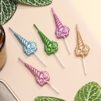 Набор свечей для торта, 5 шт "Праздничные единороги", разноцветные Набор свечей для торта, 5 шт "Праздничные единороги", разноцветные