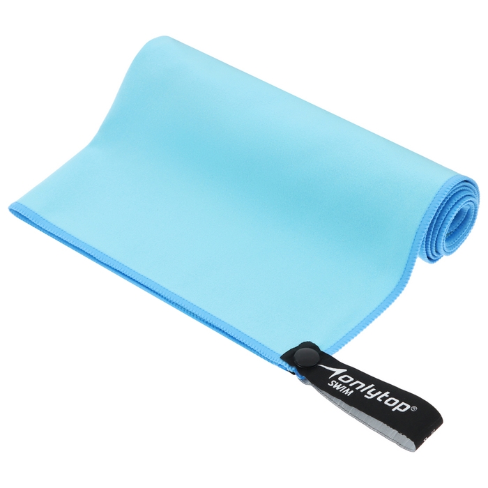 Полотенце из микрофибры ONLYTOP, 76х152 см, цвет голубой